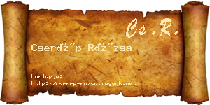 Cserép Rózsa névjegykártya